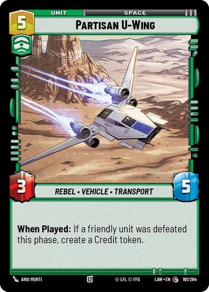 Partisan U-Wing, A Lawless Time 161/264