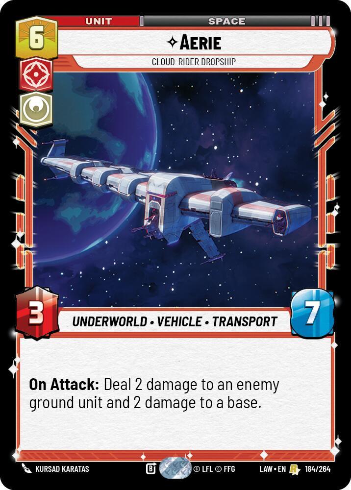 Aerie - Cloud-Rider Dropship, A Lawless Time 184/264