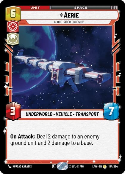 Aerie - Cloud-Rider Dropship, A Lawless Time 184/264