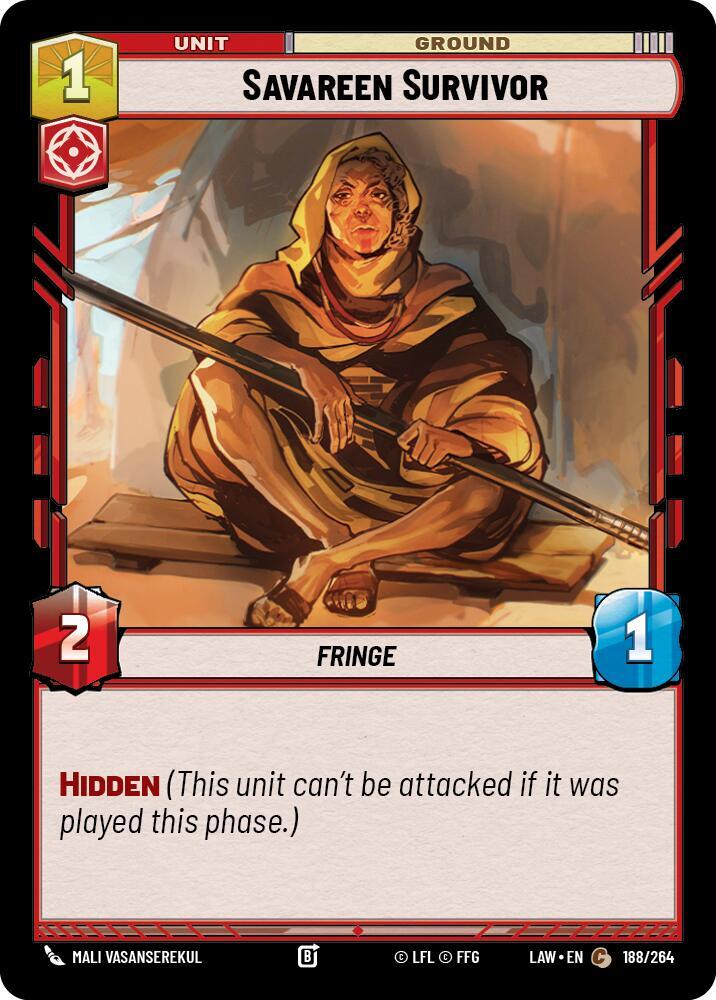 Savareen Survivor, A Lawless Time 188/264