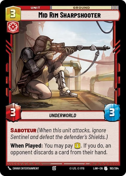 Mid Rim Sharpshooter, A Lawless Time 193/264
