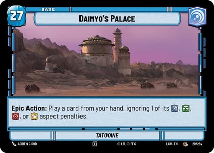 Daimyo's Palace // Shield, A Lawless Time 20 // T03