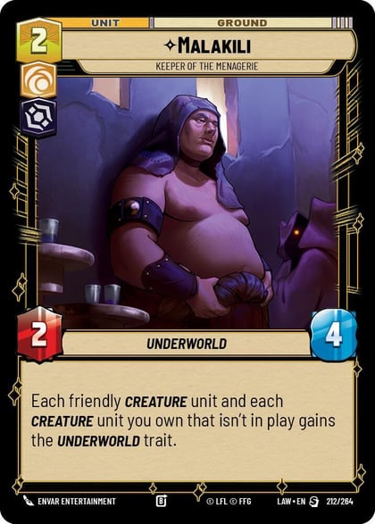 Malakili - Keeper of the Menagerie, A Lawless Time 212/264