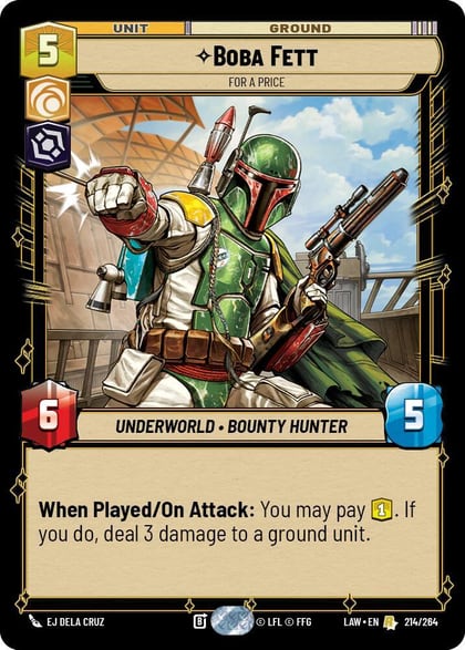 Boba Fett - For a Price, A Lawless Time 214/264