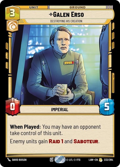 Galen Erso - Destroying His Creation, A Lawless Time 233/264
