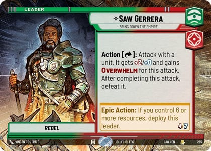 Saw Gerrera - Bring Down the Empire (Hyperspace), A Lawless Time 265