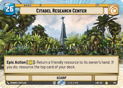 Citadel Research Center (Hyperspace), A Lawless Time 293