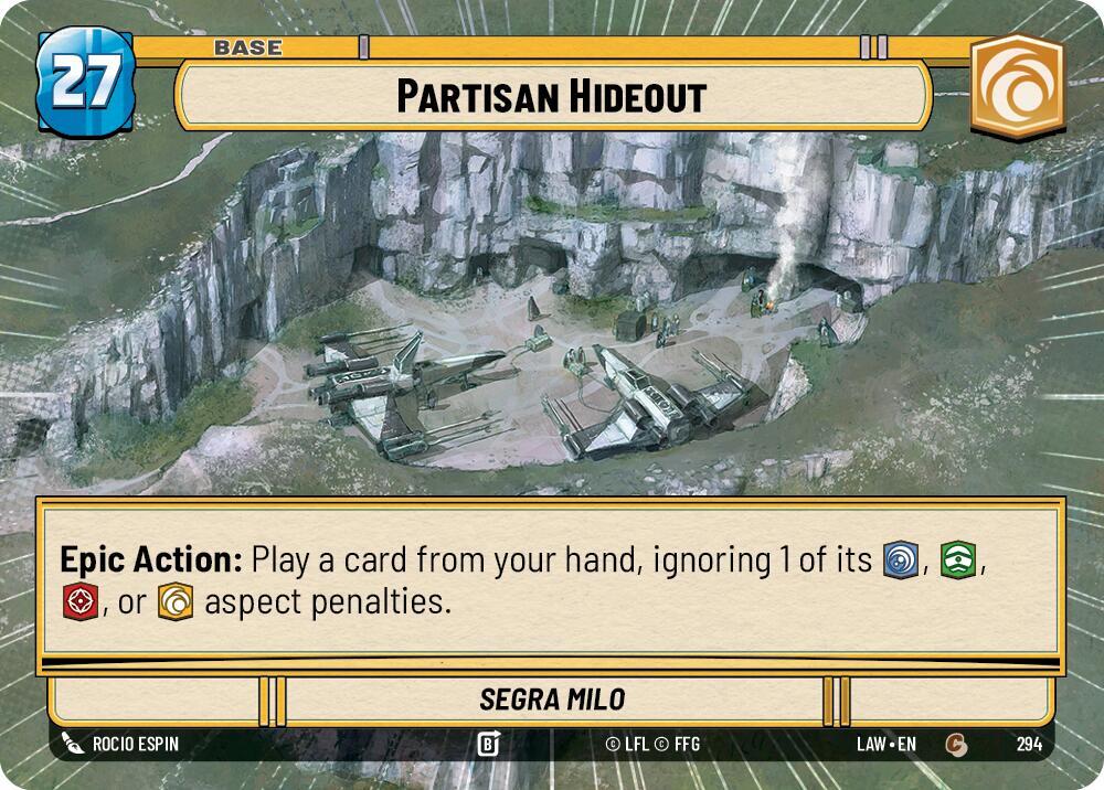 Partisan Hideout // Credit (Hyperspace), A Lawless Time 294 // T04