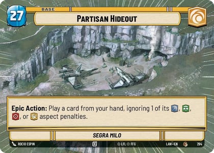 Partisan Hideout // Credit (Hyperspace), A Lawless Time 294 // T04