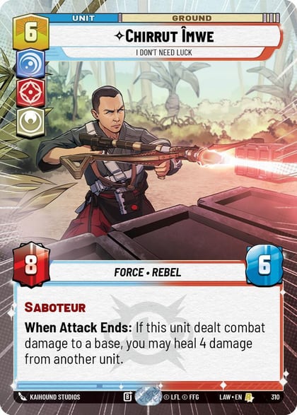 Chirrut Imwe - I Don't Need Luck (Hyperspace), A Lawless Time 310