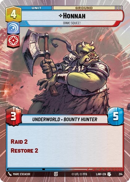 Honnah - Oink! Squee! (Hyperspace), A Lawless Time 314