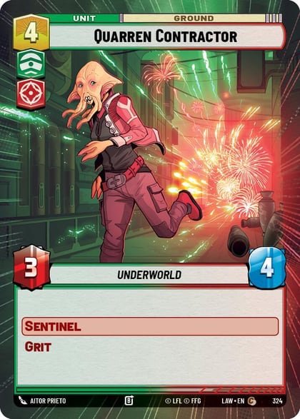 Quarren Contractor (Hyperspace), A Lawless Time 324