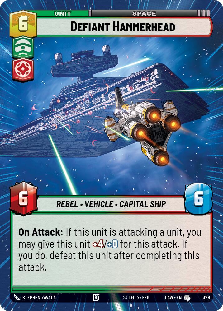 Defiant Hammerhead (Hyperspace), A Lawless Time 326