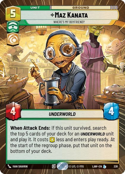 Maz Kanata - Where's My Boyfriend? (Hyperspace), A Lawless Time 338