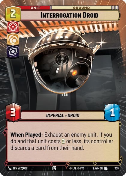 Interrogation Droid (Hyperspace), A Lawless Time 339