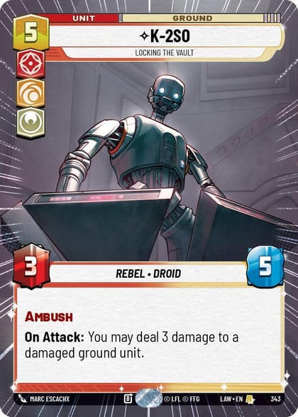 K-2S0 - Locking the Vault (Hyperspace), A Lawless Time 343