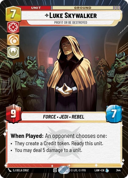 Luke Skywalker - Profit or Be Destroyed (Hyperspace), A Lawless Time 344