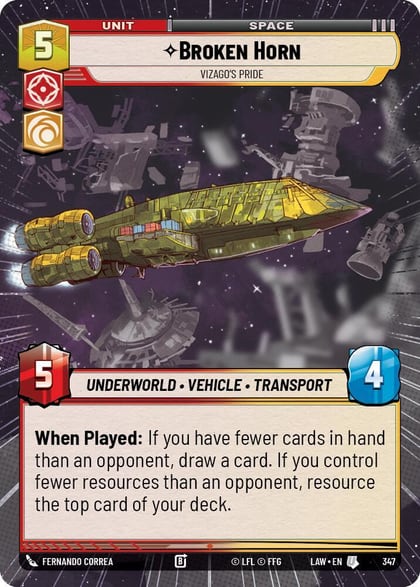 Broken Horn - Vizago's Pride (Hyperspace), A Lawless Time 347