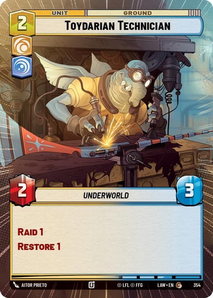 Toydarian Technician (Hyperspace), A Lawless Time 354