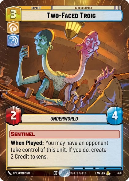 Two-Faced Troig (Hyperspace), A Lawless Time 356