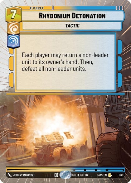 Rhydonium Detonation (Hyperspace), A Lawless Time 360