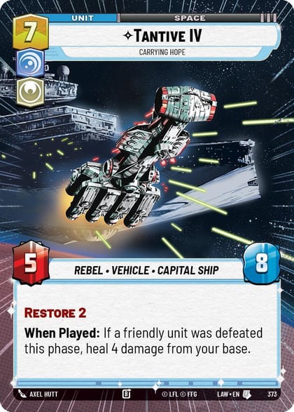 Tantive IV - Carrying Hope (Hyperspace), A Lawless Time 373