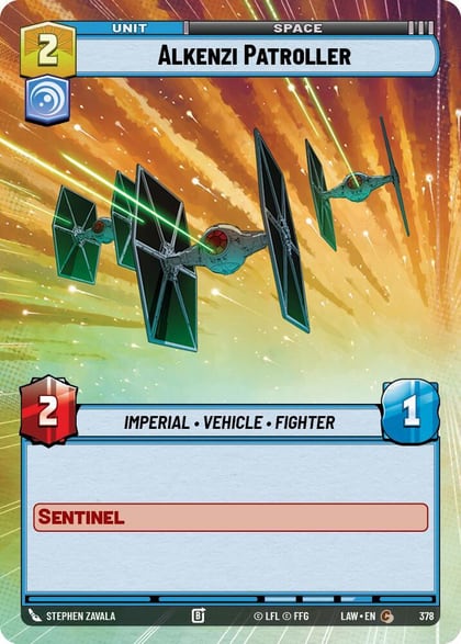 Alkenzi Patroller (Hyperspace), A Lawless Time 378