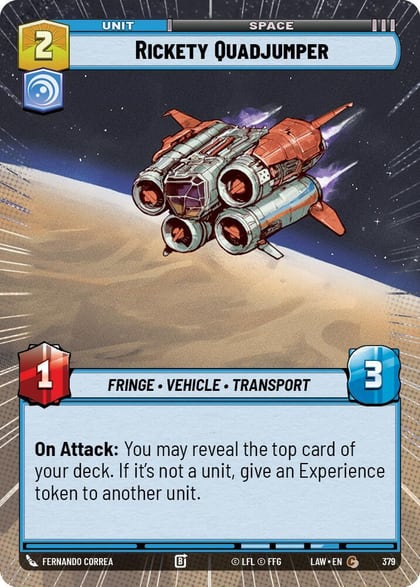 Rickety Quadjumper (Hyperspace), A Lawless Time 379