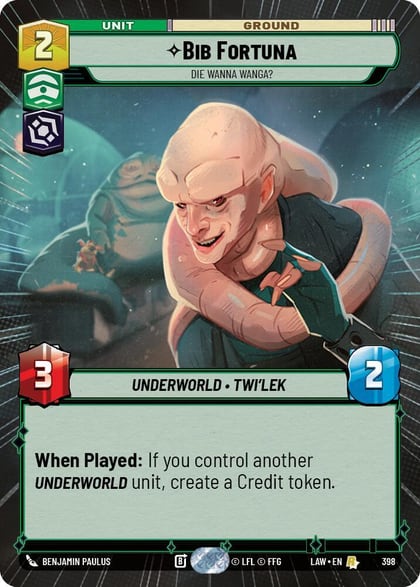 Bib Fortuna - Die Wanna Wanga? (Hyperspace), A Lawless Time 398