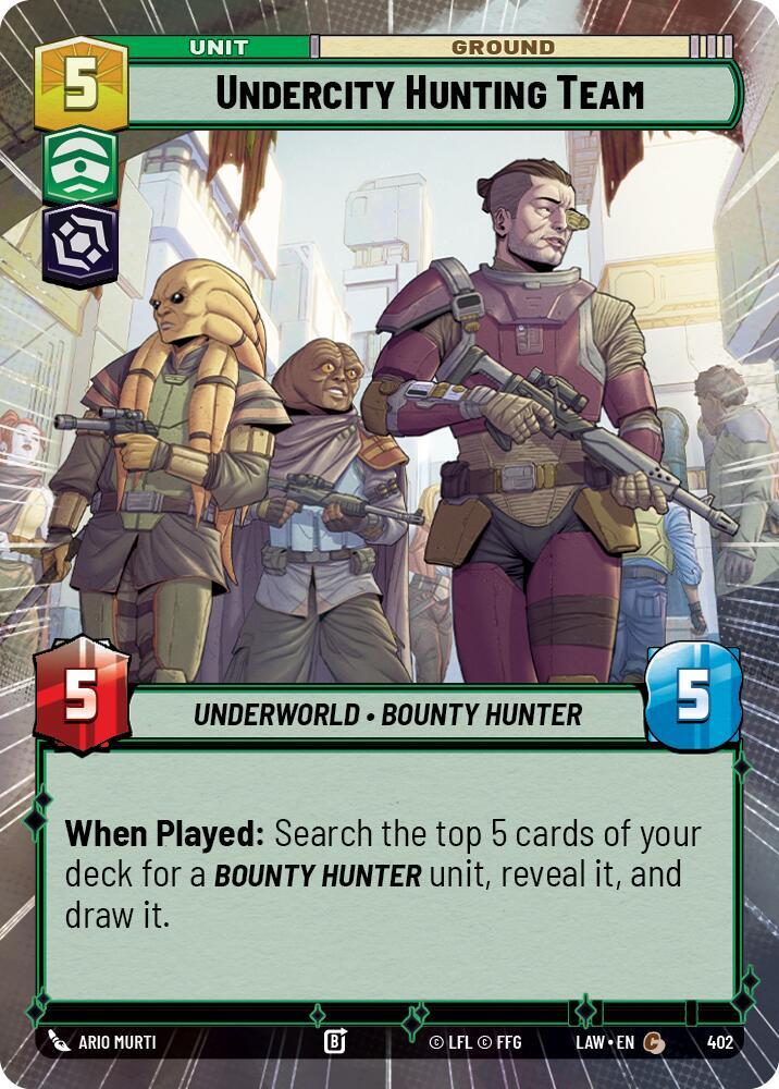 Undercity Hunting Team (Hyperspace), A Lawless Time 402