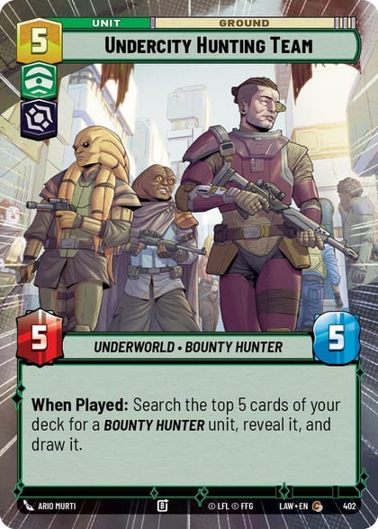 Undercity Hunting Team (Hyperspace), A Lawless Time 402