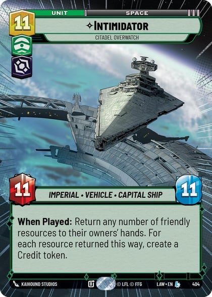 Intimidator - Citadel Overwatch (Hyperspace), A Lawless Time 404