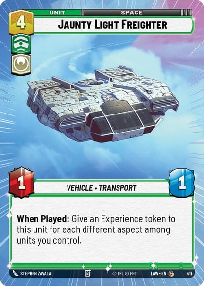 Jaunty Light Frieghter (Hyperspace), A Lawless Time 411