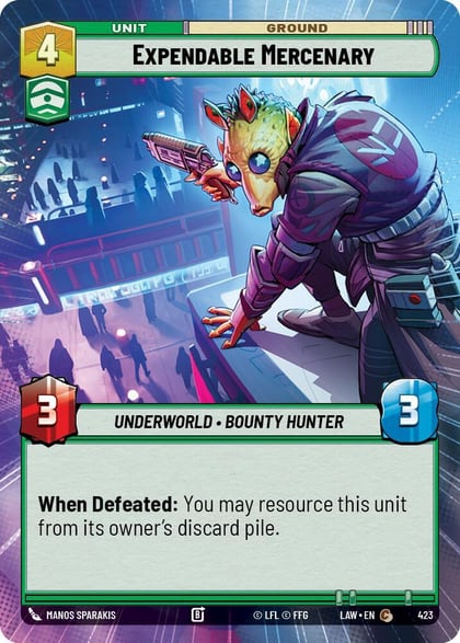 Expendable Mercenary (Hyperspace), A Lawless Time 423