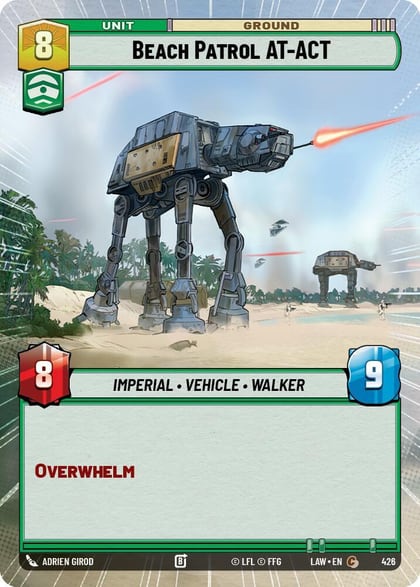 Beach Patrol AT-ACT (Hyperspace), A Lawless Time 426