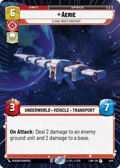 Aerie - Cloud-Rider Dropship (Hyperspace), A Lawless Time 448