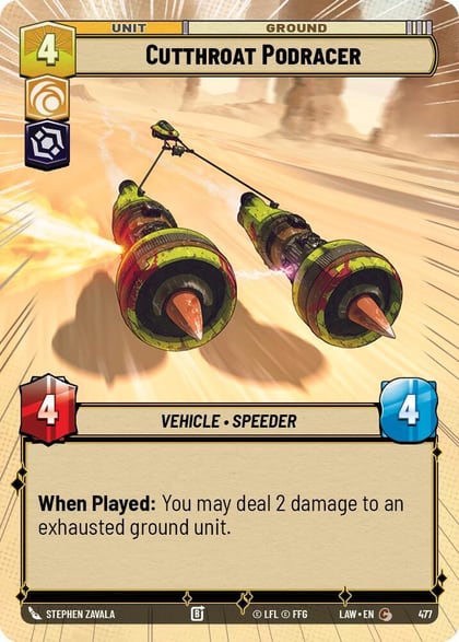 Cutthroat Podracer (Hyperspace), A Lawless Time 477