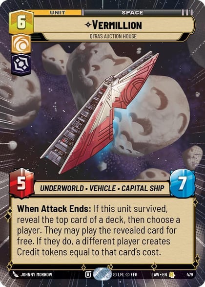 Vermillion - Qi'Ra's Auction House (Hyperspace), A Lawless Time 479