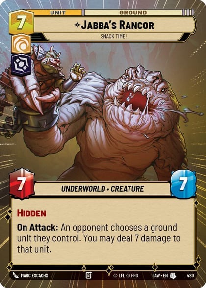 Jabba's Rancor - Snack Time! (Hyperspace), A Lawless Time 480