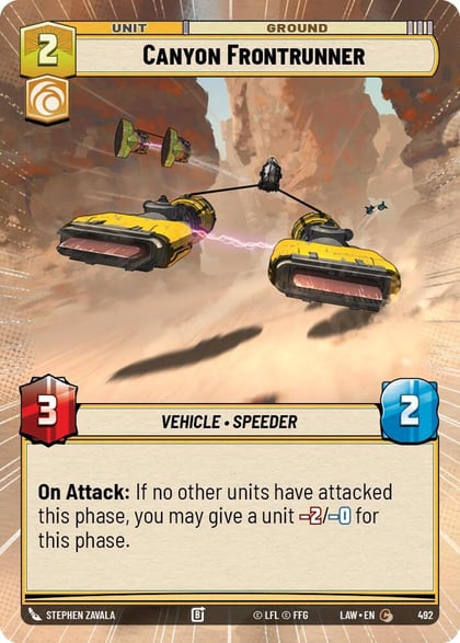Canyon Frontrunner (Hyperspace), A Lawless Time 492