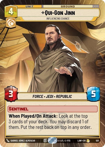 Qui-Gon Jinn - Influencing Chance (Hyperspace), A Lawless Time 501