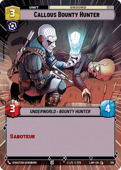 Callous Bounty Hunter (Hyperspace), A Lawless Time 514
