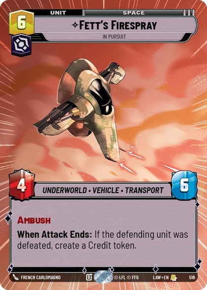 Fett's Firespray - In Pursuit (Hyperspace), A Lawless Time 516