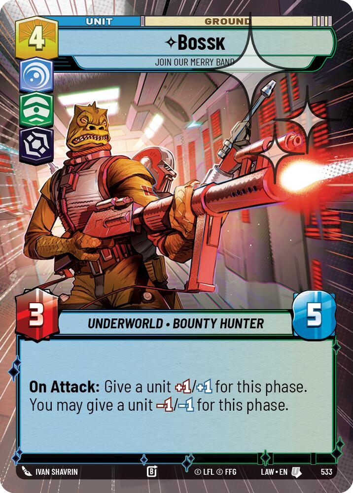 Bossk - Join Our Merry Band (Hyperspace Foil), A Lawless Time 533