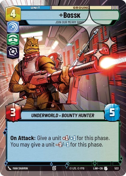 Bossk - Join Our Merry Band (Hyperspace Foil), A Lawless Time 533