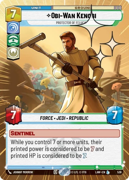 Obi-Wan Kenobi - Protector of Felucia (Hyperspace Foil), A Lawless Time 538