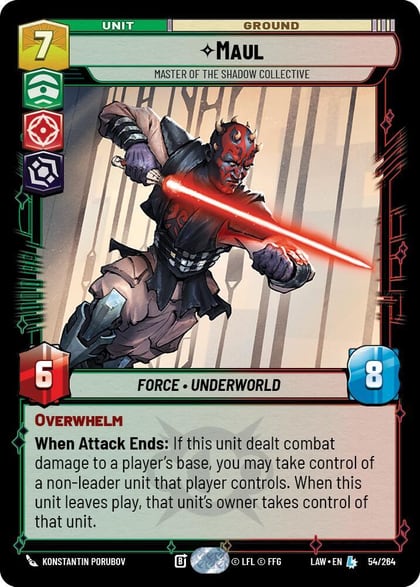 Maul - Master of the Shadow Collective, A Lawless Time 54/264