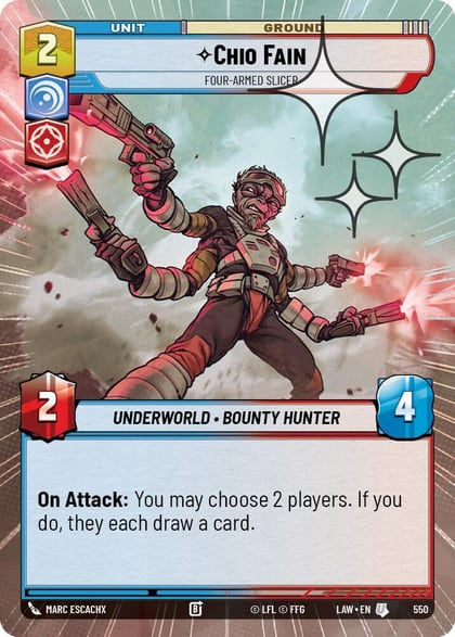 Chio Fain - Four-Armed Slicer (Hyperspace Foil), A Lawless Time 550