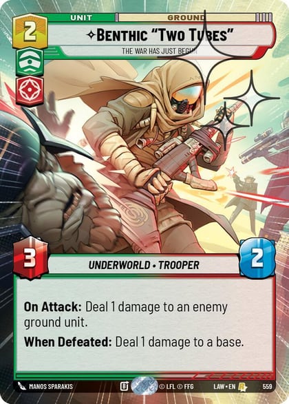 Benthic "Two Tubes" - The War Has Just Begun (Hyperspace Foil), A Lawless Time 559