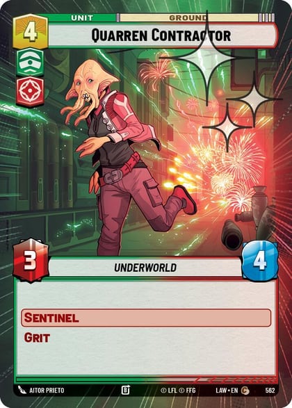 Quarren Contractor (Hyperspace Foil), A Lawless Time 562